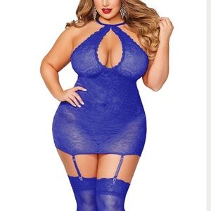 Open Back Babydoll Lace Lingerie